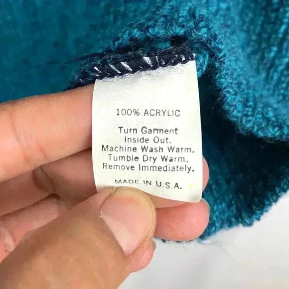 VTG JJ Cochran Men's Knit Sweater Top XL 80s Casual MADE IN USA - Picture 4 of 7